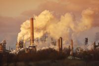 power plant with air pollution